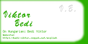 viktor bedi business card